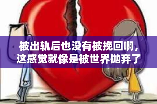 被出轨后也没有被挽回啊，这感觉就像是被世界抛弃了一样。我曾经也经历过这样的事情，那种心如刀割的痛，至今仍记忆犹新。今天，我想和大家聊聊这个话题，希望能给那些正在经历或者曾经经历过类似痛苦的人一些安慰和帮助。