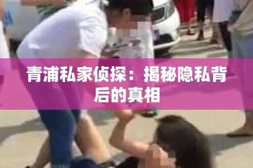 青浦私家侦探：揭秘隐私背后的真相