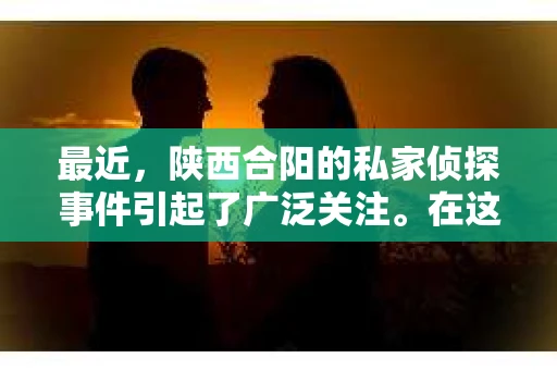 最近，陕西合阳的私家侦探事件引起了广泛关注。在这个信息爆炸的时代，隐私保护显得尤为重要。今天，我们就来聊聊这个事件，看看它背后的一些故事。