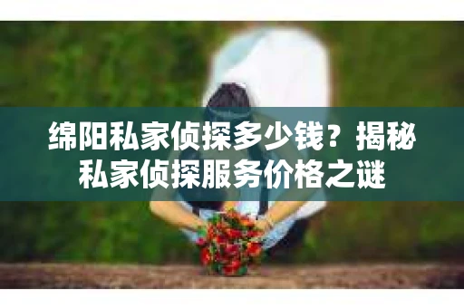 绵阳私家侦探多少钱？揭秘私家侦探服务价格之谜