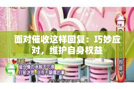 面对催收这样回复：巧妙应对，维护自身权益