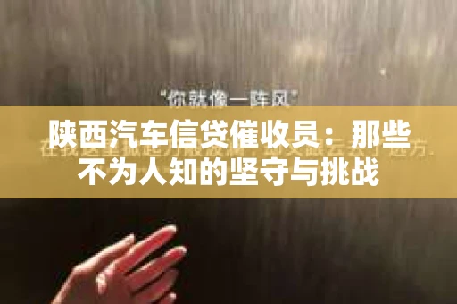陕西汽车信贷催收员：那些不为人知的坚守与挑战