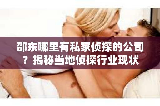 邵东哪里有私家侦探的公司？揭秘当地侦探行业现状