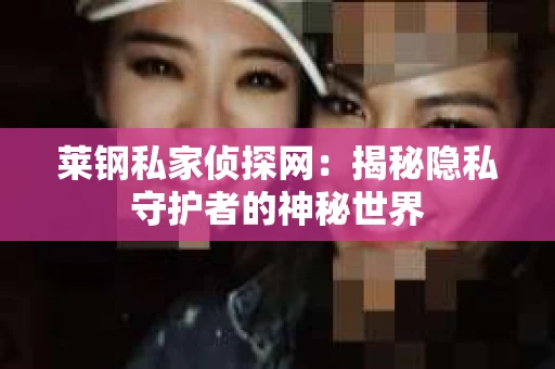 莱钢私家侦探网：揭秘隐私守护者的神秘世界