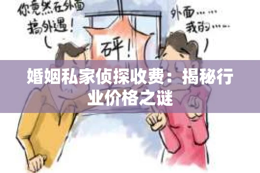 婚姻私家侦探收费：揭秘行业价格之谜