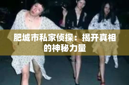肥城市私家侦探：揭开真相的神秘力量