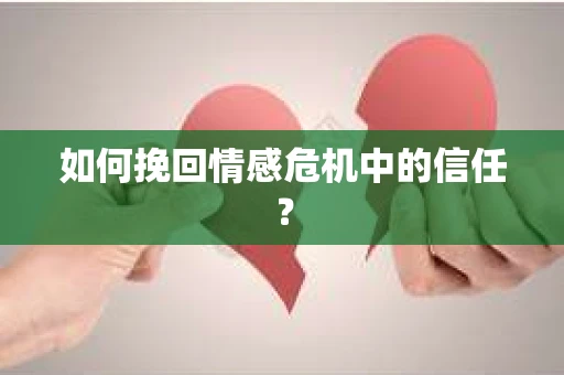 如何挽回情感危机中的信任？