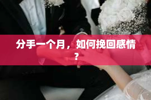 分手一个月，如何挽回感情？