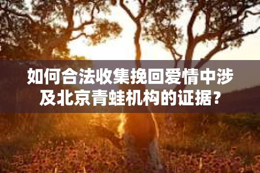 如何合法收集挽回爱情中涉及北京青蛙机构的证据？